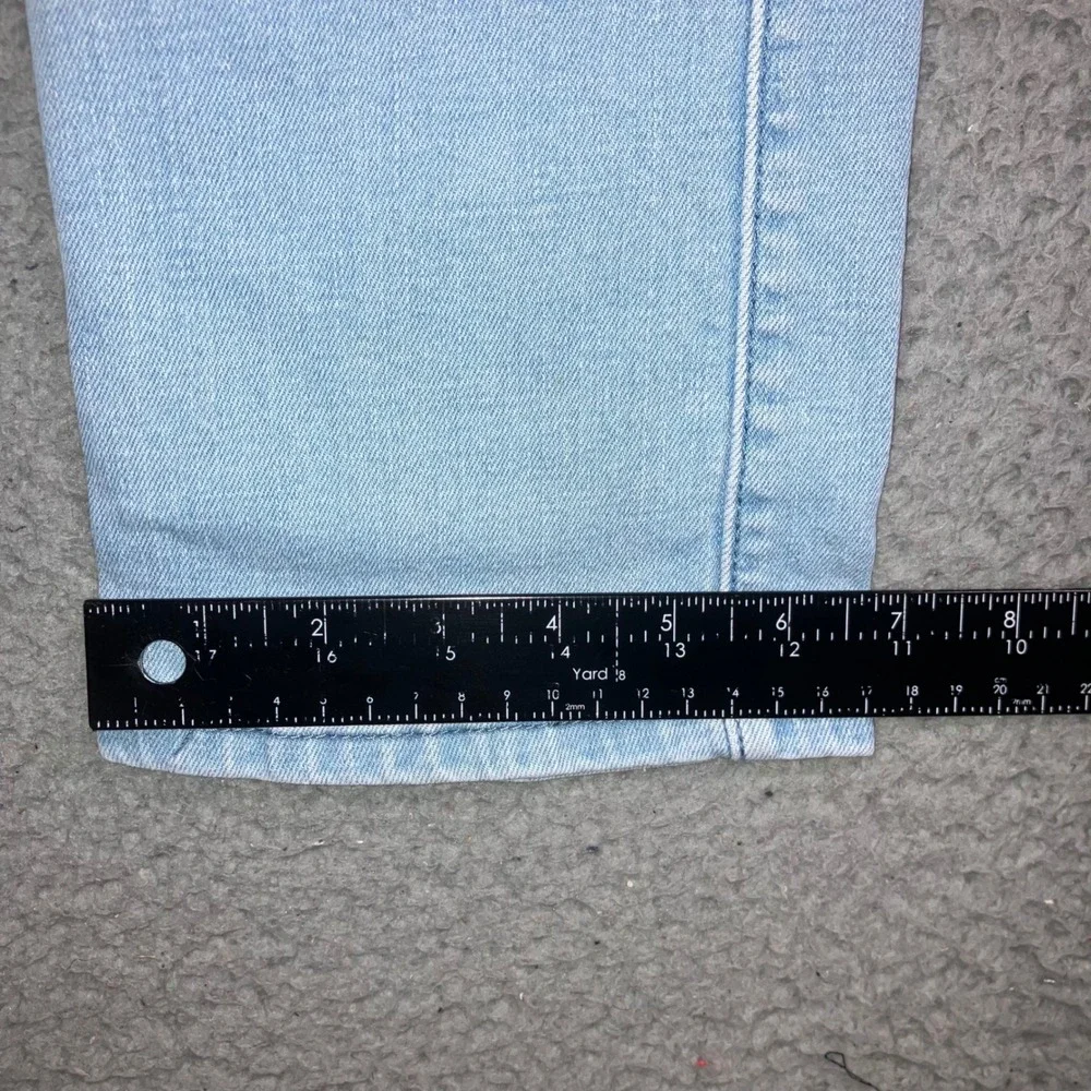 Hollister Slim Straight Jeans Mens 28x30‎ Blue Distressed Grunge Punk Fit 28x27